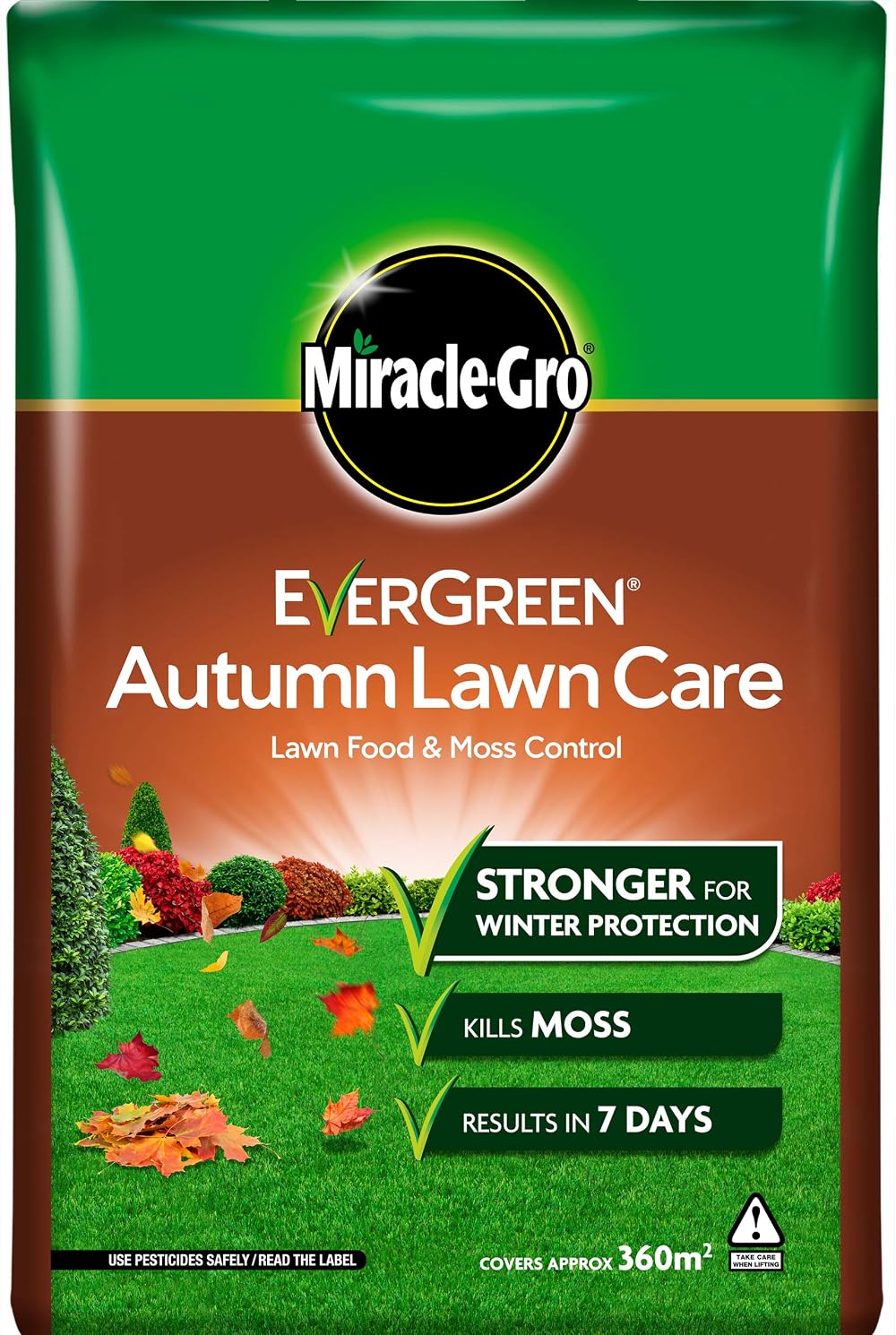 Miracle-Gro EverGreen Autumn Lawn Care 12.6 kg Moss Control Lawn Food