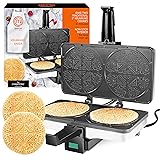MasterChef Krumkake Baker-Make 2 Homemade Pizzelle