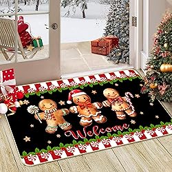 TREWAVE Christmas Doormat Gingerbread Man