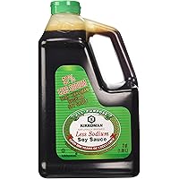Kikkoman Less Sodium Soy Sauce, 2 Qt Bottle. (Pack of 1)