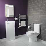 iBathUK Vanity Sink Unit & Close Coupled Toilet Set Soft Close Ceramic view 2