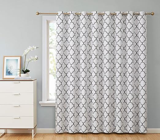 Amazon Com Hlc Me Lattice Print Thermal Grommet Blackout Patio