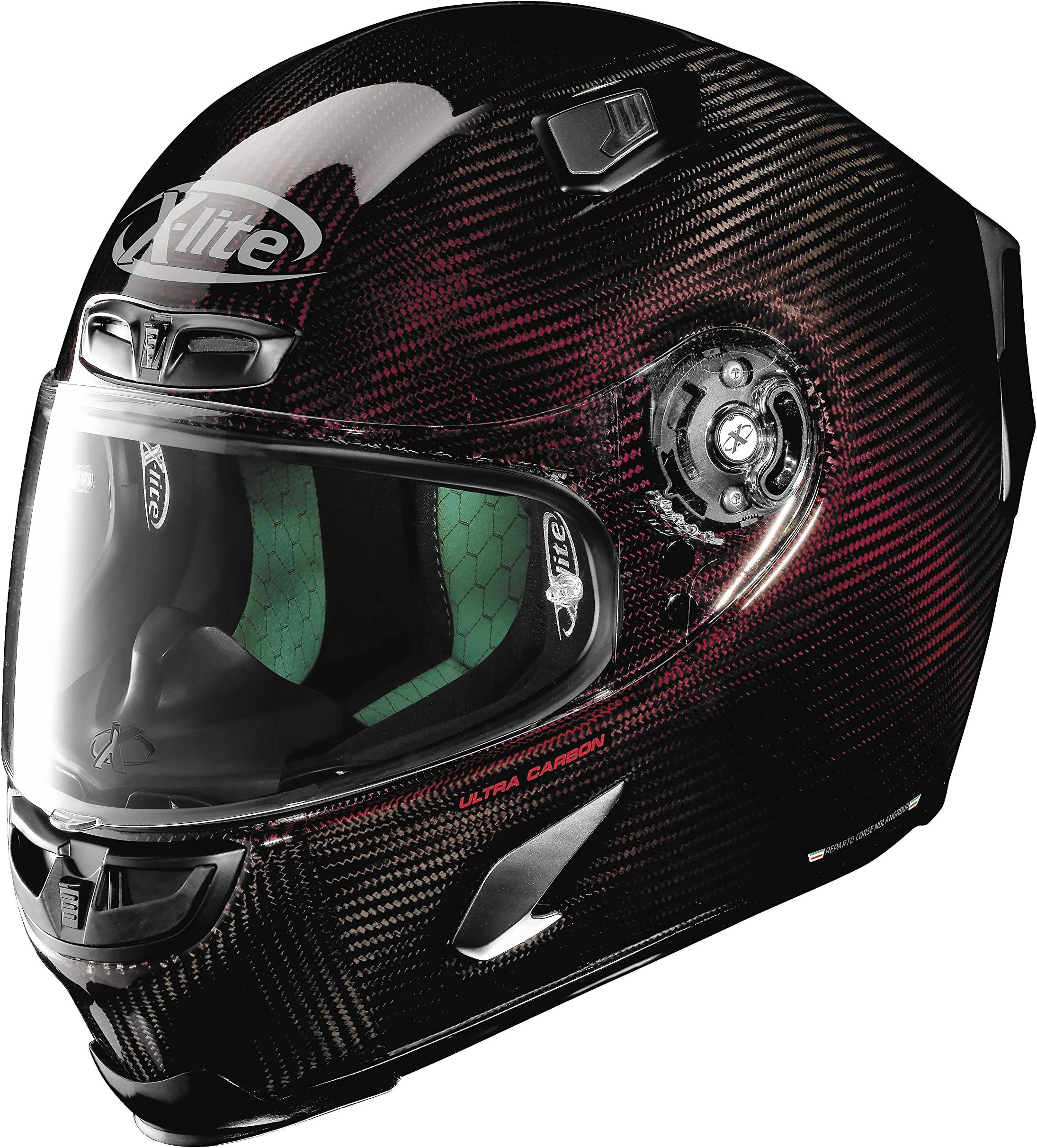 X-lite X-803 Nuance Helmet Carbon Red (Black, XX-Large)