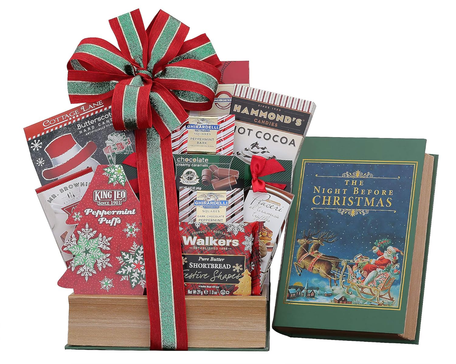 Wine Country Gift Baskets Night Before Christmas Festive Decorative Container with