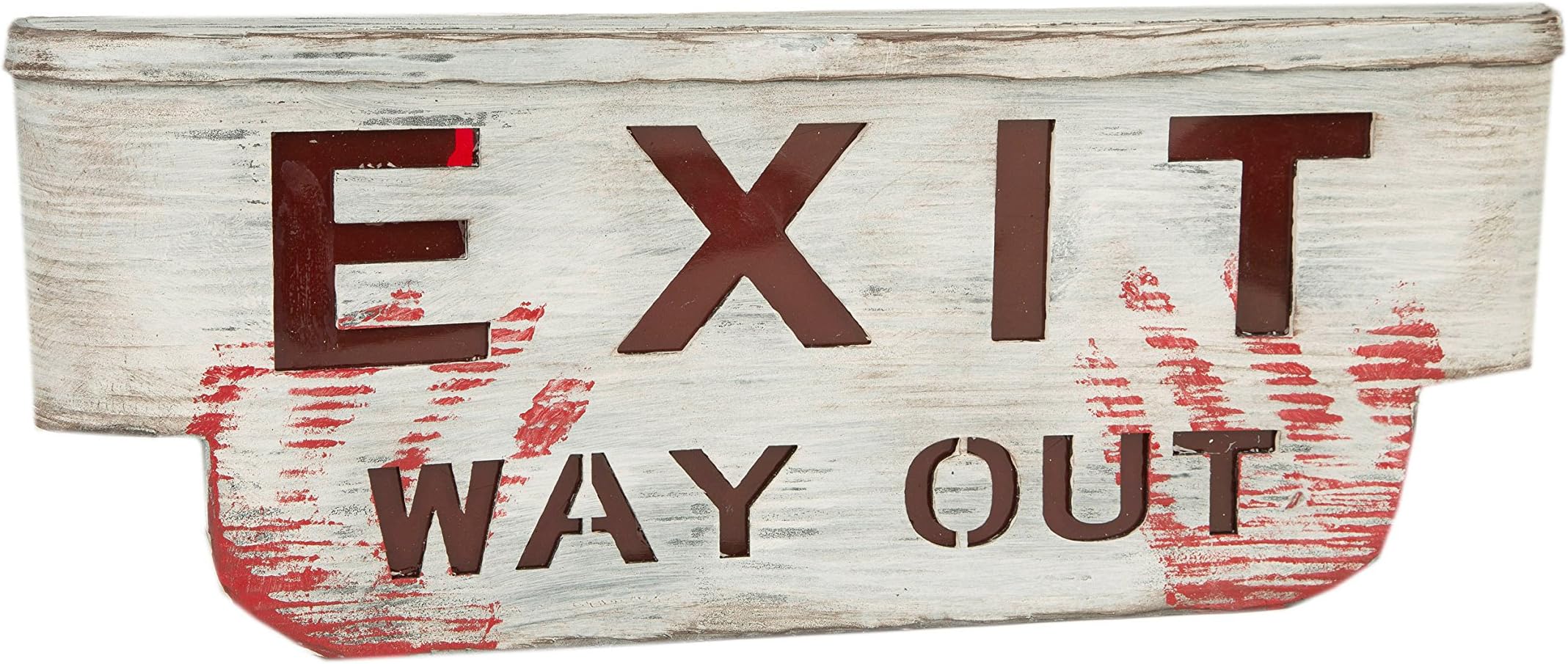 Viving Costumes 204477 Terror Exit Board with Light and Sound, 48 x 18 x 5 cm, Multi Color