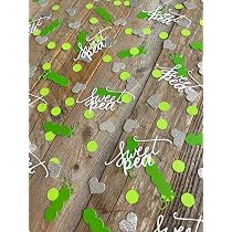 Amazon.com: 100PCS Sweet Pea Baby Shower Table Scatter,Green Happy ...