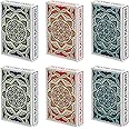 Metsyth Plastic Playing Cards 6 Pack Waterproof Poker Cards,6 Decks of Playing Cards Bulk Set,Jumbo Index Playing Cards for Adults Seniors,Standard Poker Size Cards Games for Blackjack,Euchre,Canasta