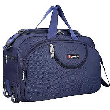 Zion Bag Waterproof Polyester Lightweight 40 L Luggage Travel Duffel Bag with 2 Wheels