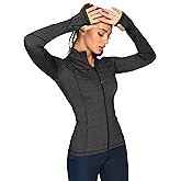 QUEENIEKE Womens Running Jackets Athletic Workout Scrub Jacket Track Full Zip Up Gym for Women Yoga Top
