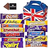 Cadbury Chocolate Gift Pack Large - 12 FULL SIZE Chocolate bars of delicious Cadbury Chocolate from the UK with unique Gift B