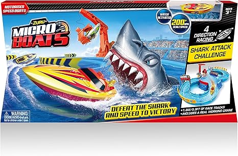micro boats shark attack challenge