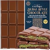 Eastanbul Dubai Chocolate, Mini Milk Dubai Chocolate Bar Pistachio, 2.5oz | Milk Chocolate Filled with Pistachio Cream and Kataifi Pastry, Dubai Style Viral Chocolate Bar with Kunafa, Christmas Gift