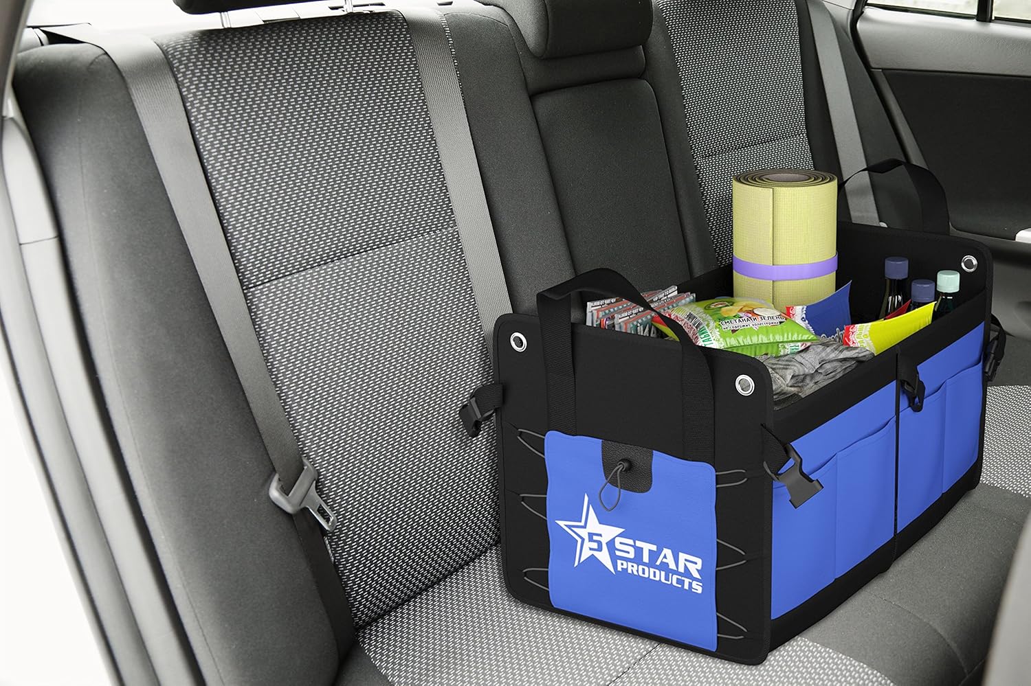 Amazon Co Jp 車 トランク 収納 整理ボックス 移動可能 後部座席 Suv トラック 自動車 サッカー スポーツママ用荷物コンテナ 携帯可 折りたたみ可 複数の仕切り ダッシュボード用ウォレットのおまけ付き 車 バイク