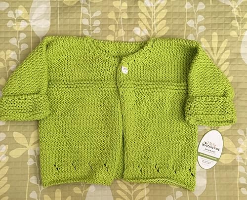 green baby sweater