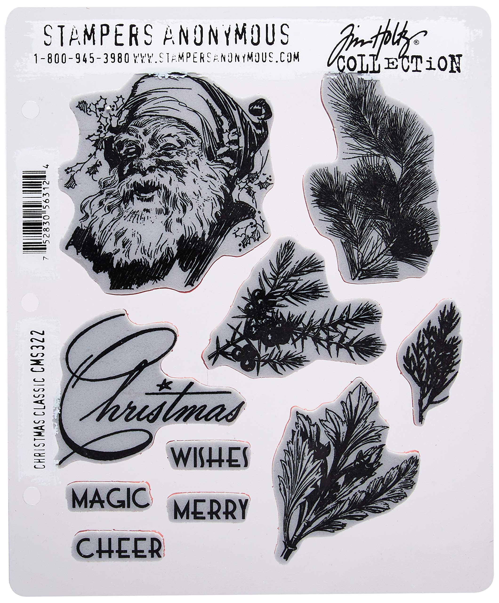 Stampers Anonymous Tim Holtz Cling Stamps, Multi-Colour, 24.13 x 19.05 x 0.76 cm