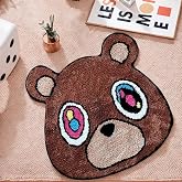 HYPEECE Graduation Bear Rug - Hypebeast Room Decor, Ultra-Soft Hypebeast Rugs with TPR Non-Slip Backing, Trendy Cloud-Like Plush Cute Carpet, Cool Rugs for Bedroom & Man Cave (28