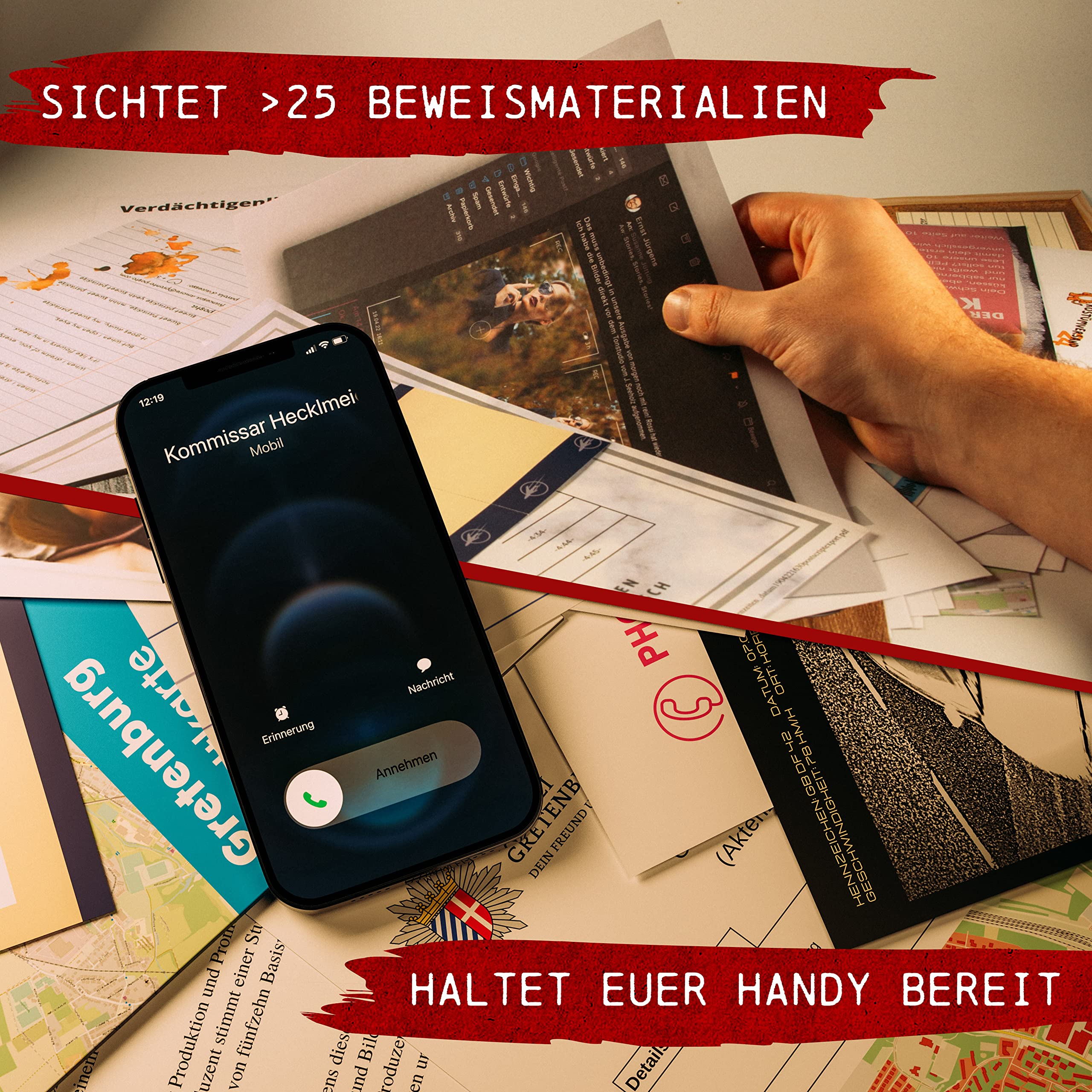 CRIMECASES Krimispiel: Tatort Tonstudio I Cold Case Fallakte I Krimispiele für Erwachsene für 1-6 Personen I Mordfall lösen Spiel für zuhause ab 14 Jahren | Krimifall Escape Room Spiel 4