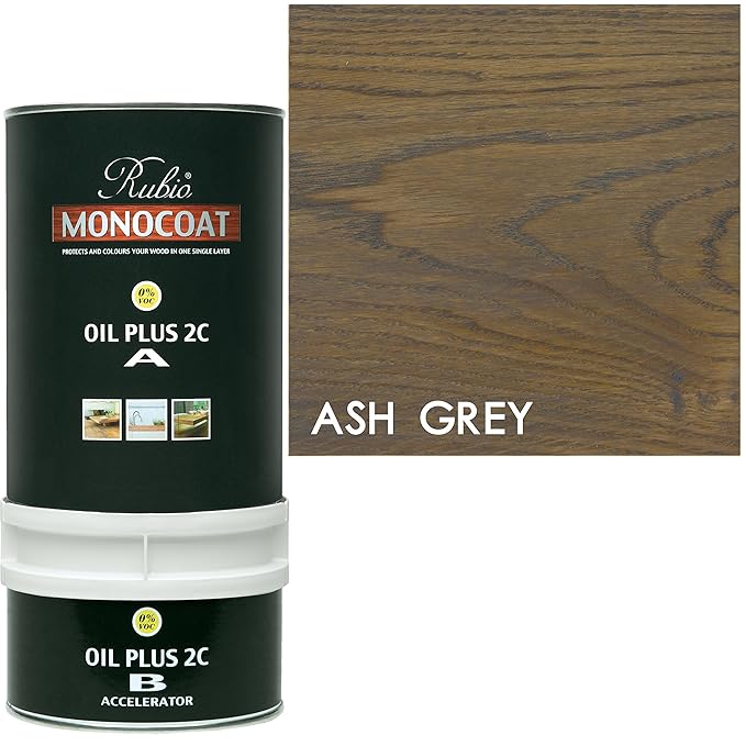 Rubio Monocoat Wood Stain Oil Plus 2C Ash Grey 350 ml