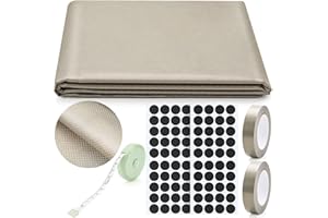 Fanfanwin Faraday Fabric Set Faraday Cloth 43''x 236'' with 2pcs 787'' Faraday Tape DIY Faraday Bag for Home Military Grade Nickel Copper for Protection
