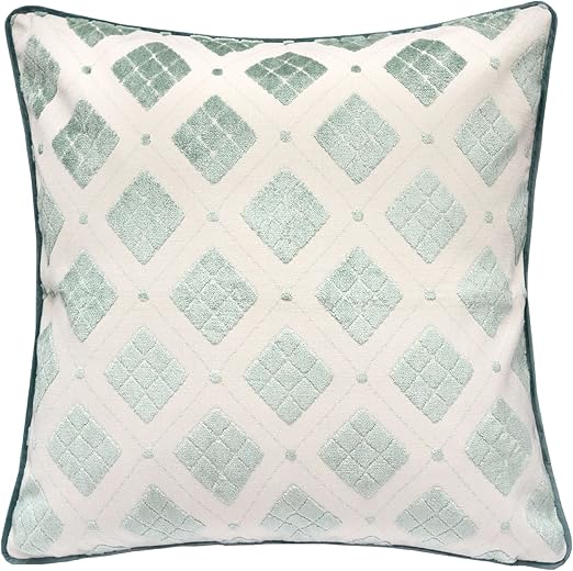 Amazon Com Homey Cozy Jacquard Throw Pillow Cover Argyle Diamond