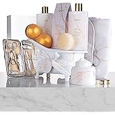 Gifts for Mom, Gift Basket, Spa Gifts For Women, 31Pc Self Care Kit, Stress Relief Gift, Birthday, Thank You, Honey Almond Bath and Body Gift - Toiletry Bag, Nail Kit, Bath Bombs & More