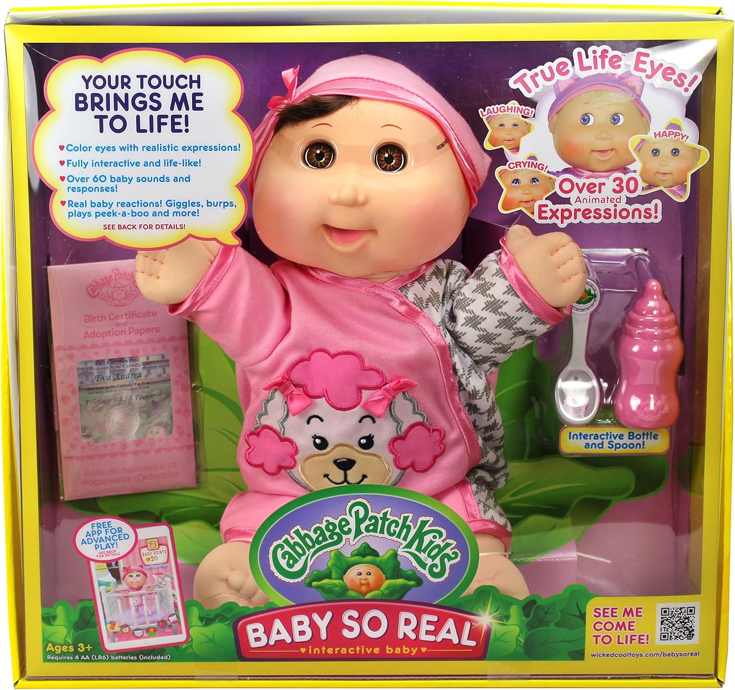 brunette cabbage patch doll