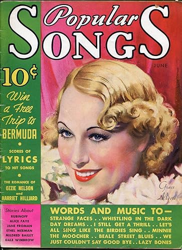 Popular Songs Magazine June 1935 Grace Moore Ozzie Nelson Alice Faye At Amazon S Entertainment Collectibles Store
