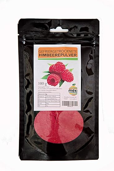 Himbeerpulver - Gefriergetrocknete himbeeren gemahlen. Perfekt für Milchgetränke, Smoothies, geben Geschmack und Farbe für De