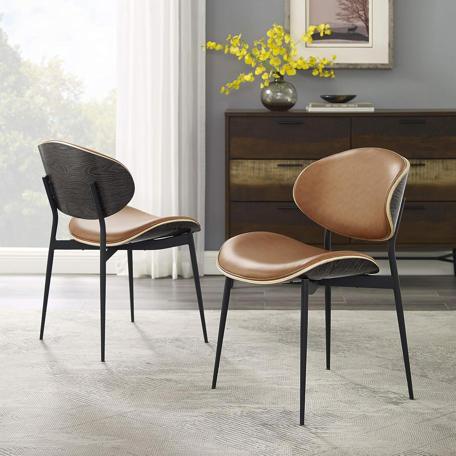 Best Dining Chair Seat With Distressed Faux Leather