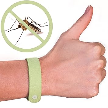 Buzz-off 100% natürliches Mückenschutz-Armband – frei von DEET – Schnell, einfach, vertreibt Insekten für Stunden – Insektens