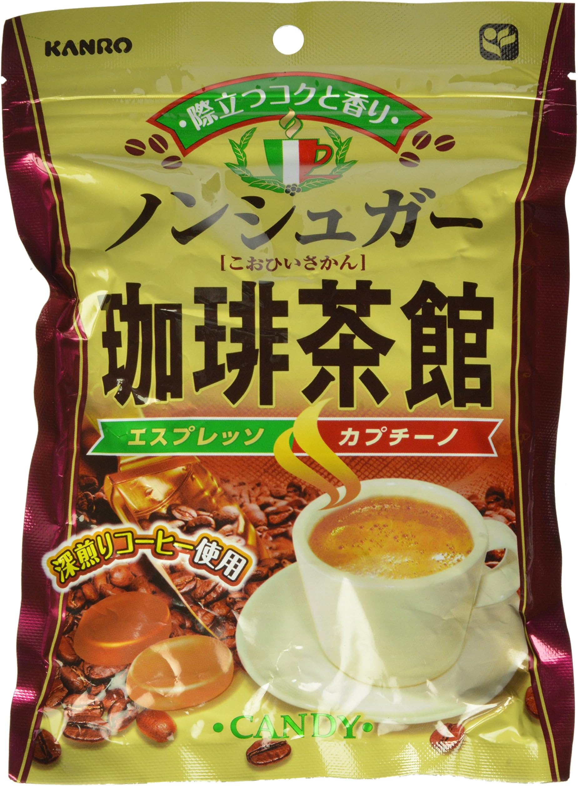 Karno Non Sugar Hard Candy, Coffee Sakan, 2.72 Ounce