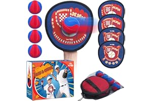 Twinkoo Toss and Catch Ball Game Set for Kids 3-5,Toddler Baseball Glove & Catch Ball Toys,Kids Outdoor Games for Family, Toys for Yard Beach Pool,Lawn Camping, for Ages 3 4 5 6 7 8-12 Year Old
