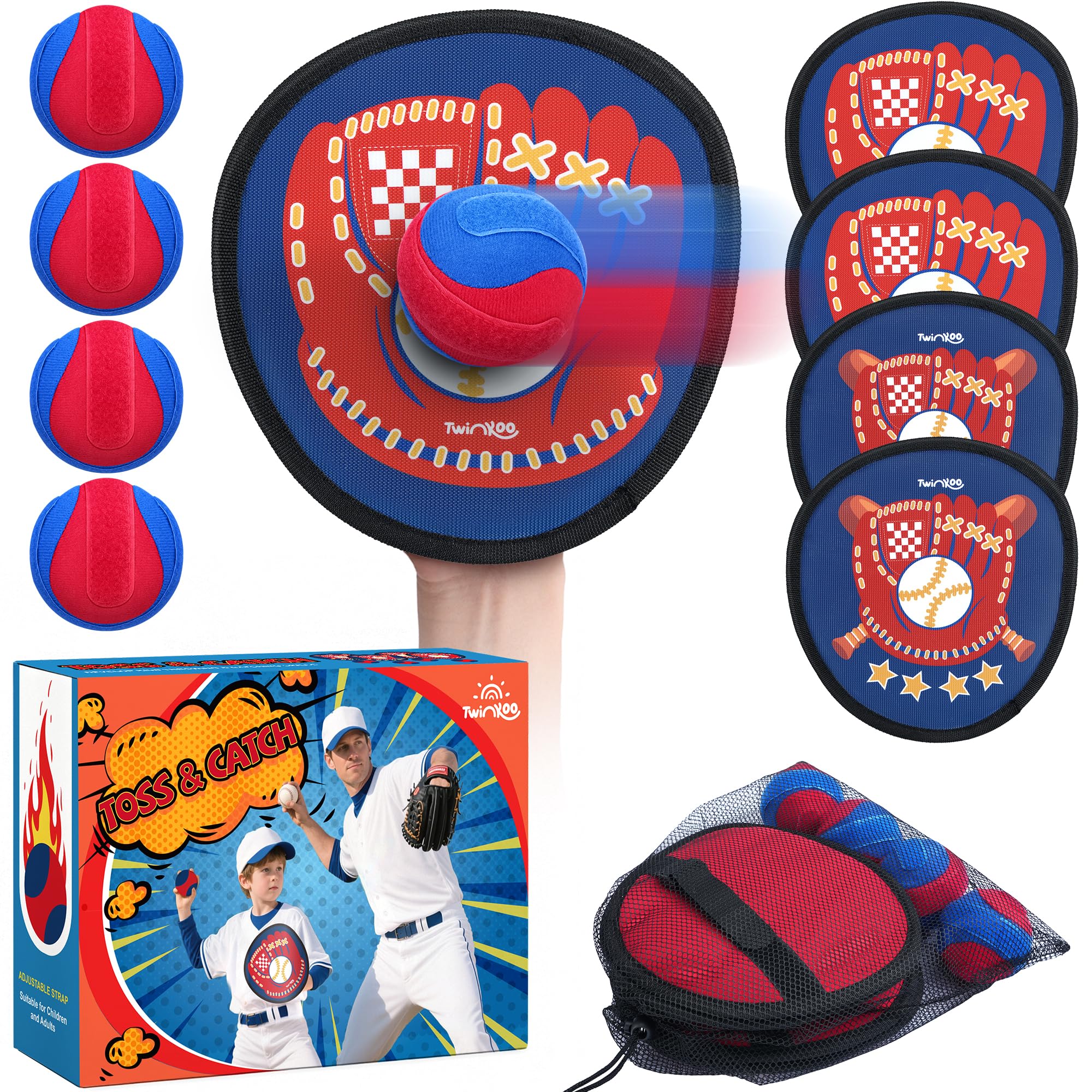 Photo 1 of *Missing Parts - Missing the balls*
Twinkoo Toss and Catch Ball Game Set for Kids 3-5,Toddler Baseball Glove & Catch Ball Toys,Kids Outdoor Games for Family, Toys for Yard Beach Pool,Lawn Camping, for Ages 3 4 5 6 7 8-12 Year Old