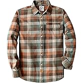 Dubinik®Mens Flannel Shirts Long Sleeve Flannel Shirt for Men Warm Casual Soft Cotton Button Down Plaid Mens Flannel Shirt