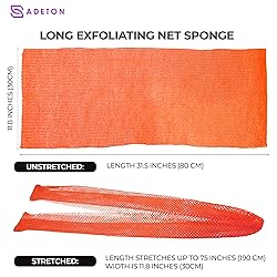 Adeton African Net Sponge, Exfoliating Body