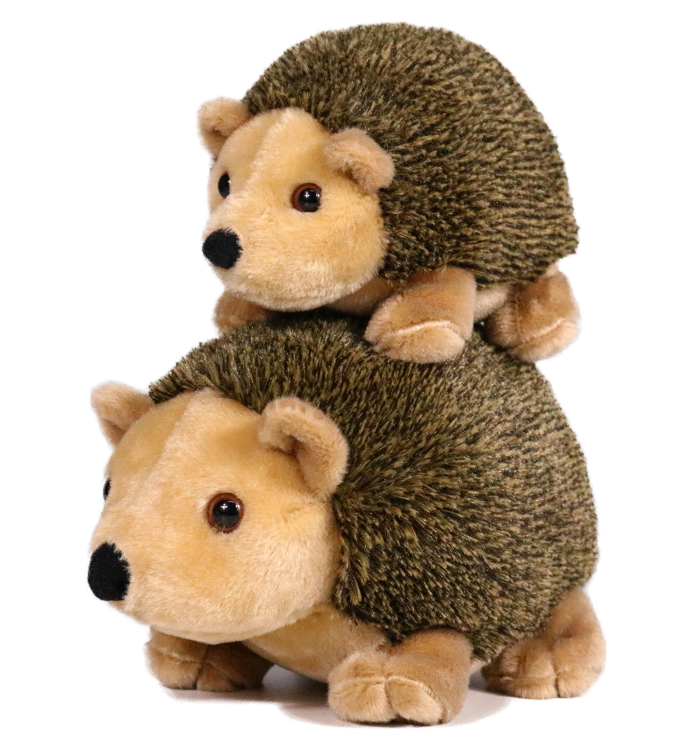 ICE KING BEAR Mom and Baby Stuffed Animals Soft Toy Set Zoo Wild Animals Plush (Hedgehog) — image 1