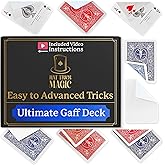 Hat Trick Magic Ultimate Mixed Gaff Deck Bicycle Rider Back Playing Cards | Ultimate Mixed Gaff card collection featuring a full variety of double-faced, double-backed, and trick cards for magicians.