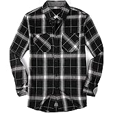 Flannel Shirt for Men Button Down Regular Fit Mens Flannel Shirt Long Sleeve Casual Plaid Flannel Shirt