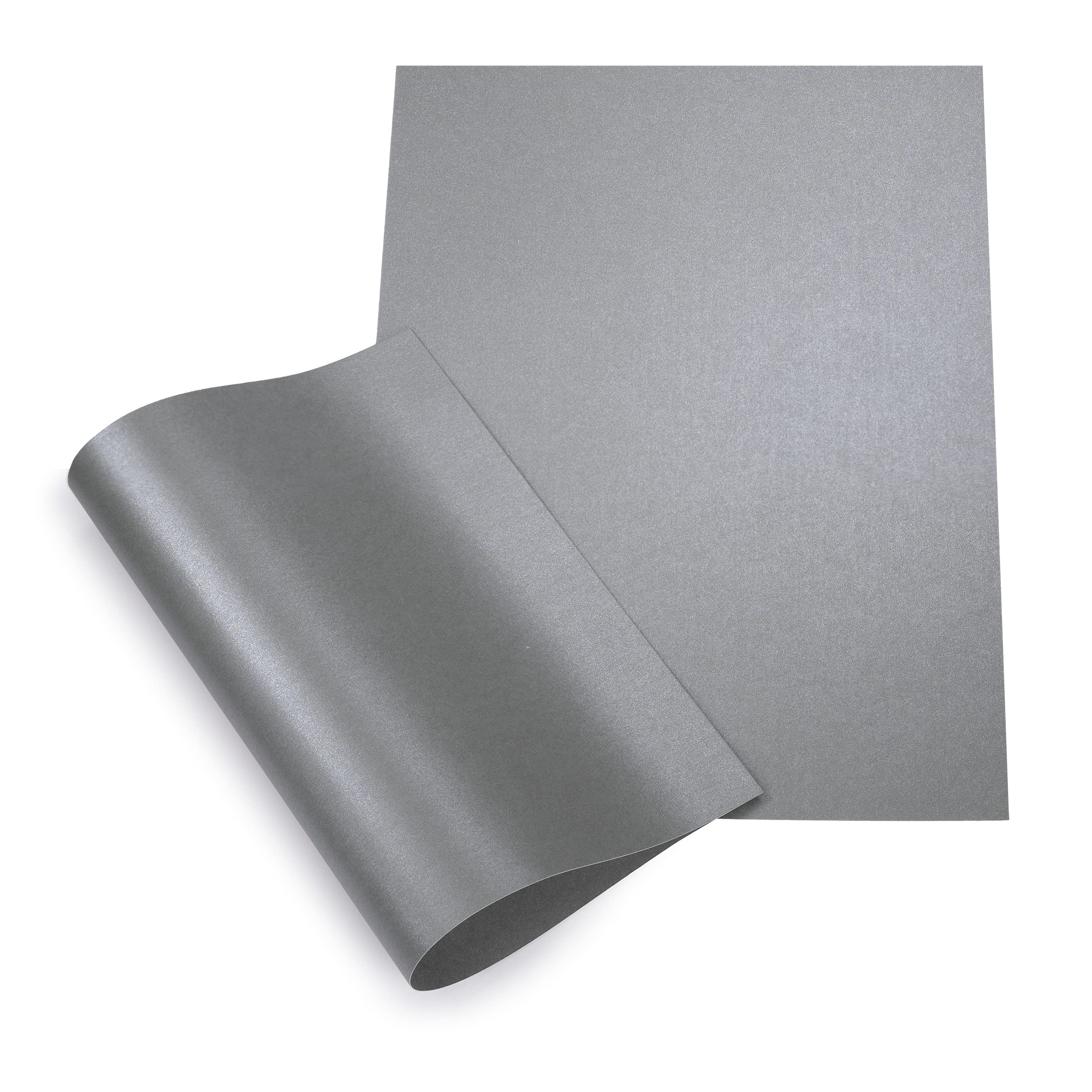 Papertent A4 Double-Sided Pearl Card, 250gsm 20 Sheets - Silver Star