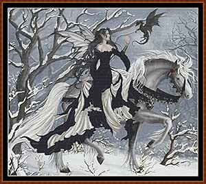 WINTER RIDE - Esquema de punto de cruz (Archivos PDF en un CD) [PASEO