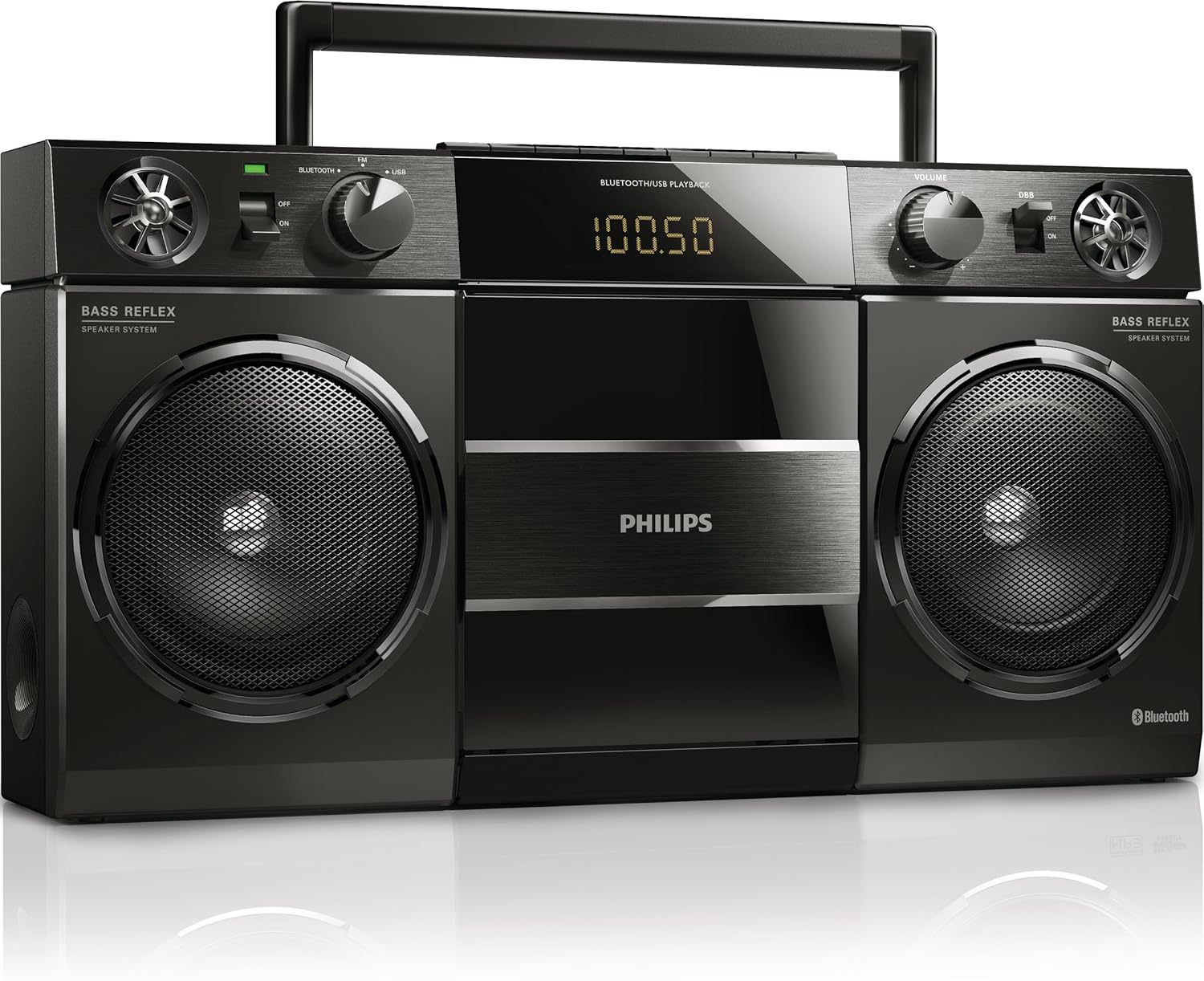 phillips bluetooth boombox speaker