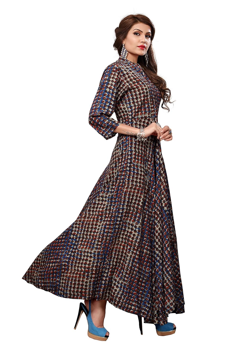 royal export women's a-line knee-long dress