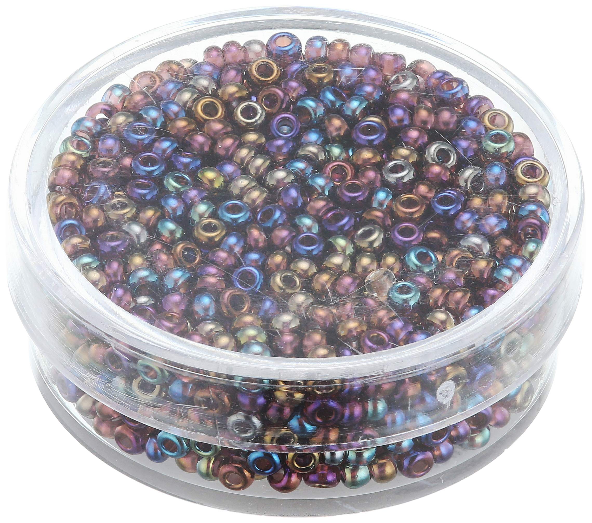 Glorex 6 5126 008 Glass Rocailles 2.6 mm 17 g, Lilac, 4.3 x 4.3 x 1.7 cm