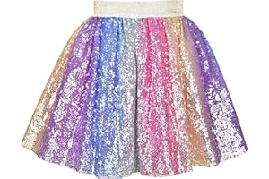 Sunny Fashion Girls Skirt Tutu Rainbow Multicolor Ballet Dancing Party Size 2-10