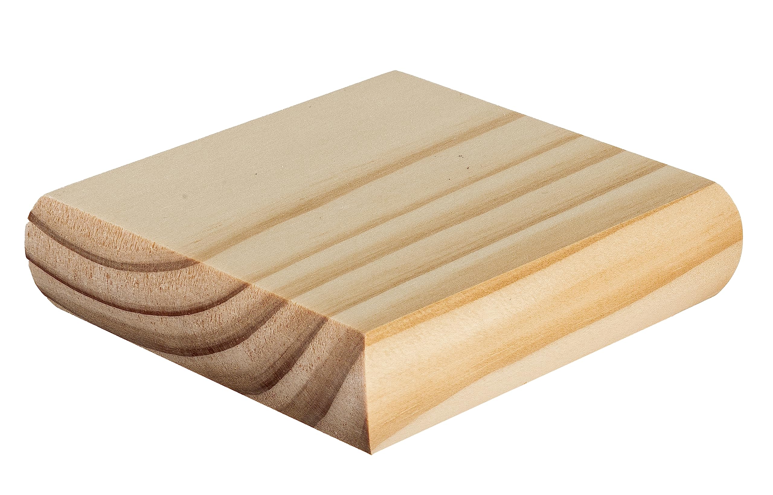 Cambridge Clear Pine Flat Newel Cap 110x110x27mm, Full Stair Newel Post Flat Cap 90mm, Recessed to Suit a 90mm x 90mm Newel (Full)