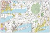 MapSherpa: New York State Wall Map - Large - 32 x