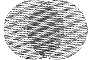 ACROPIX Universal 3.5 Inch Speaker Grills Mesh for Audio Subwoofer 100x6.5mm Grille without Frame Black - Pack of 2