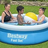 Bestway 6ft x 20in Blue Round Fast Set Inflatable Above Ground Pool view 2