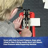 Faithfull 300mm Tile Cutter Manual Dual Rail Wall Floor Quarry Tiles 10mm view 3