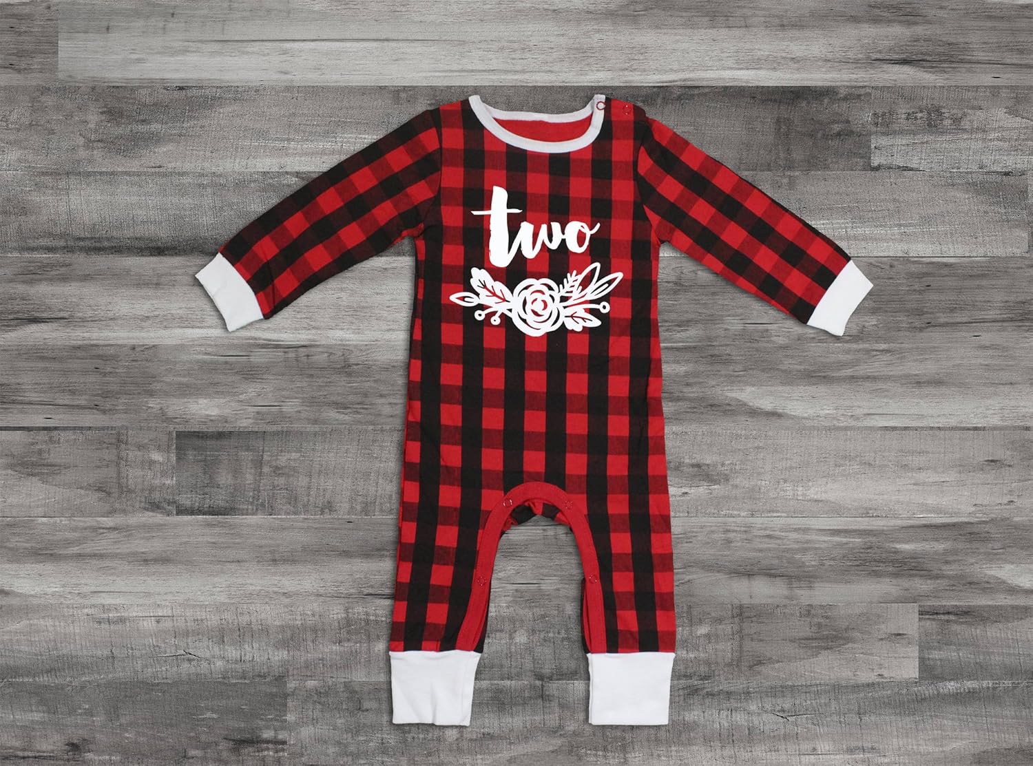 buffalo plaid romper